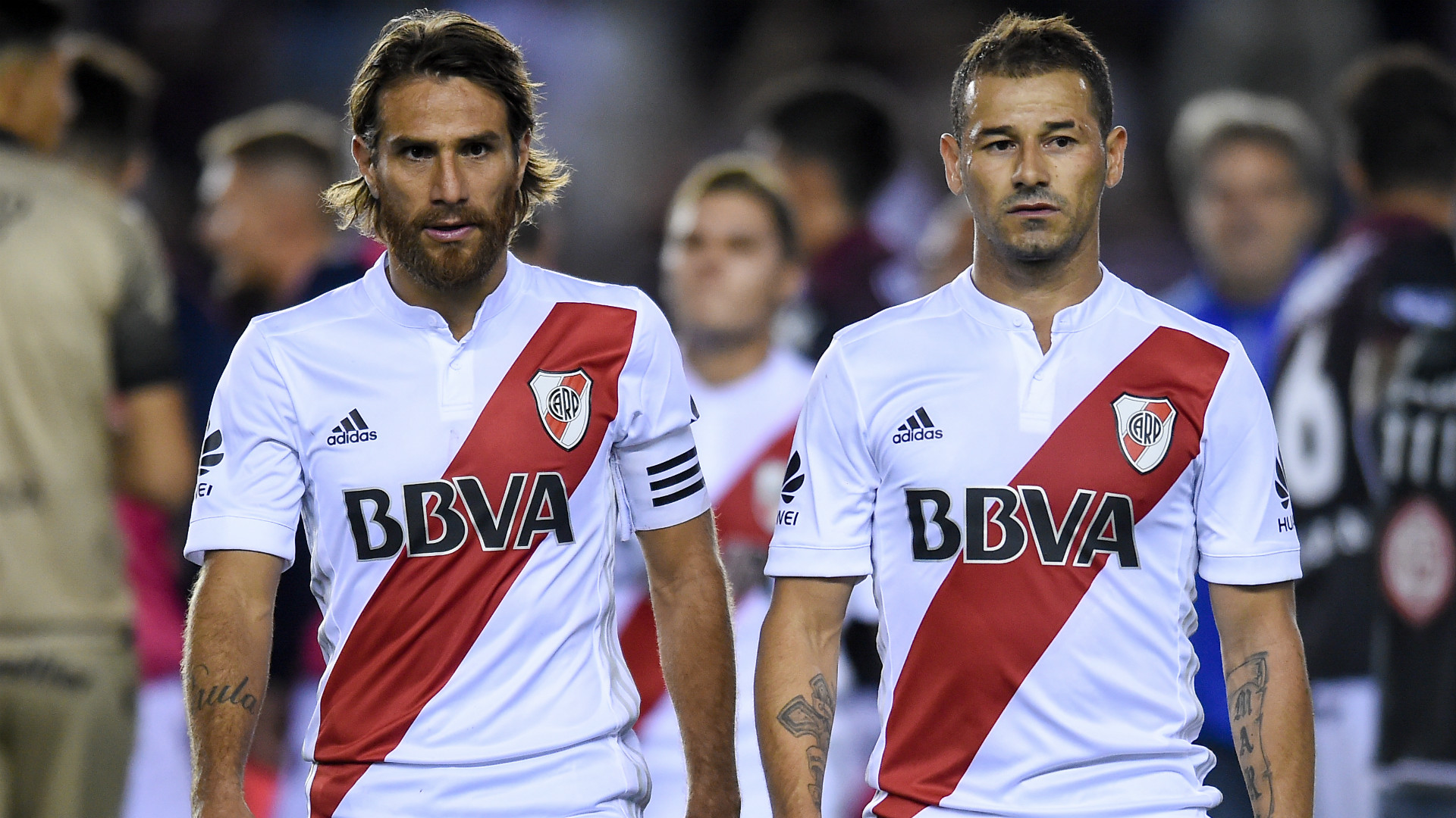 Leonardo Ponzio Rodrigo Mora Lanus River Plate Superliga Argentina 11022018
