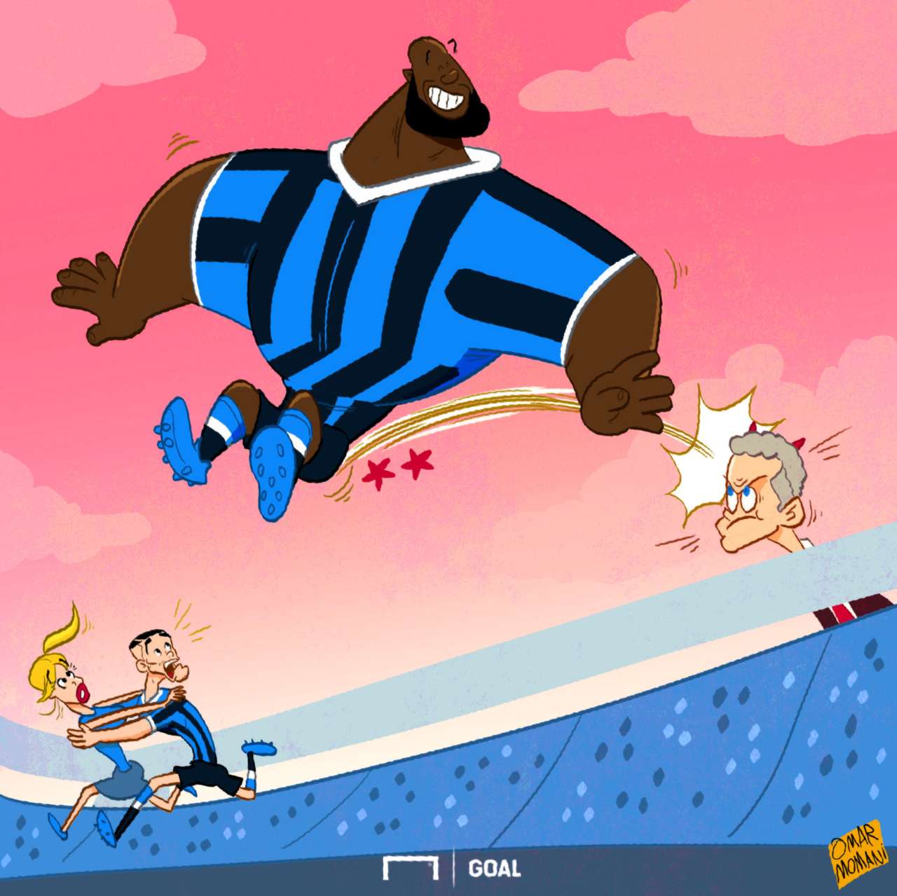 Goal's Cartoon Corner the best football sketches from Omar Momani