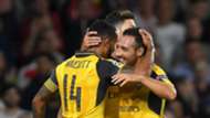 Santi Cazorla Theo Walcott Arsenal