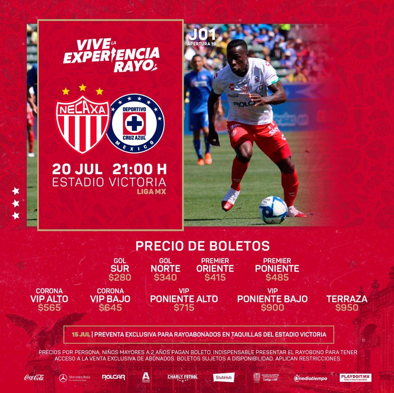 Boletos Para El Necaxa Vs Cruz Azul: Dónde Comprar Y Precios | Goal.com