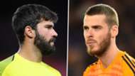 Alisson Becker David De Gea Liverpool Man Utd 2018