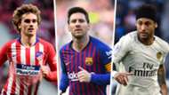 Antoine Griezmann Lionel Messi Neymar GFX