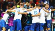 Italy celebrating vs Belgio