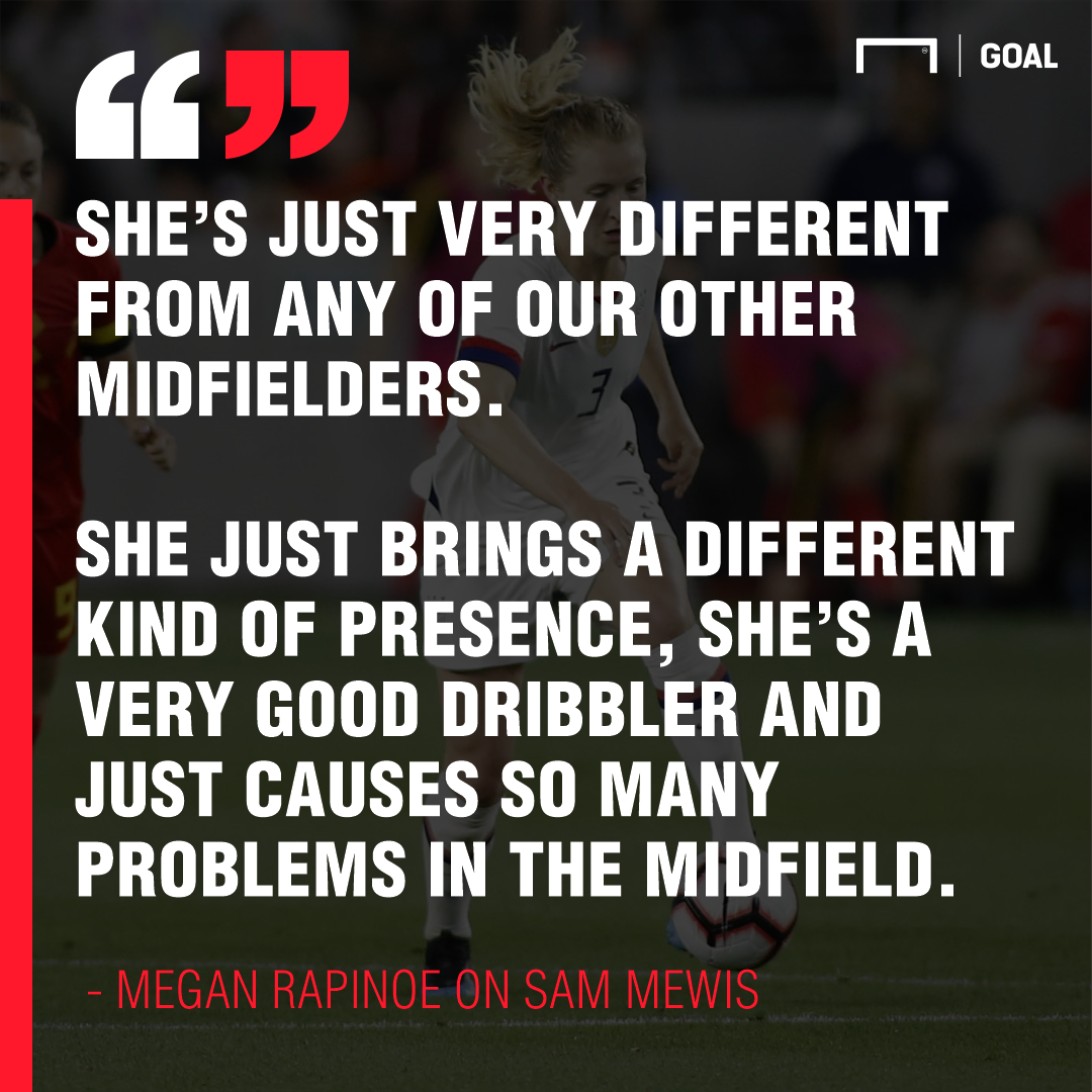 Rapinoe on Mewis PS