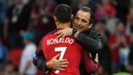 Juan Antonio Pizzi y Cristiano Ronaldo Chile Portugal 280617