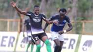 Faraj Odenyi of Chemelil Sugar and Kepha Aswani of Nakumatt FC