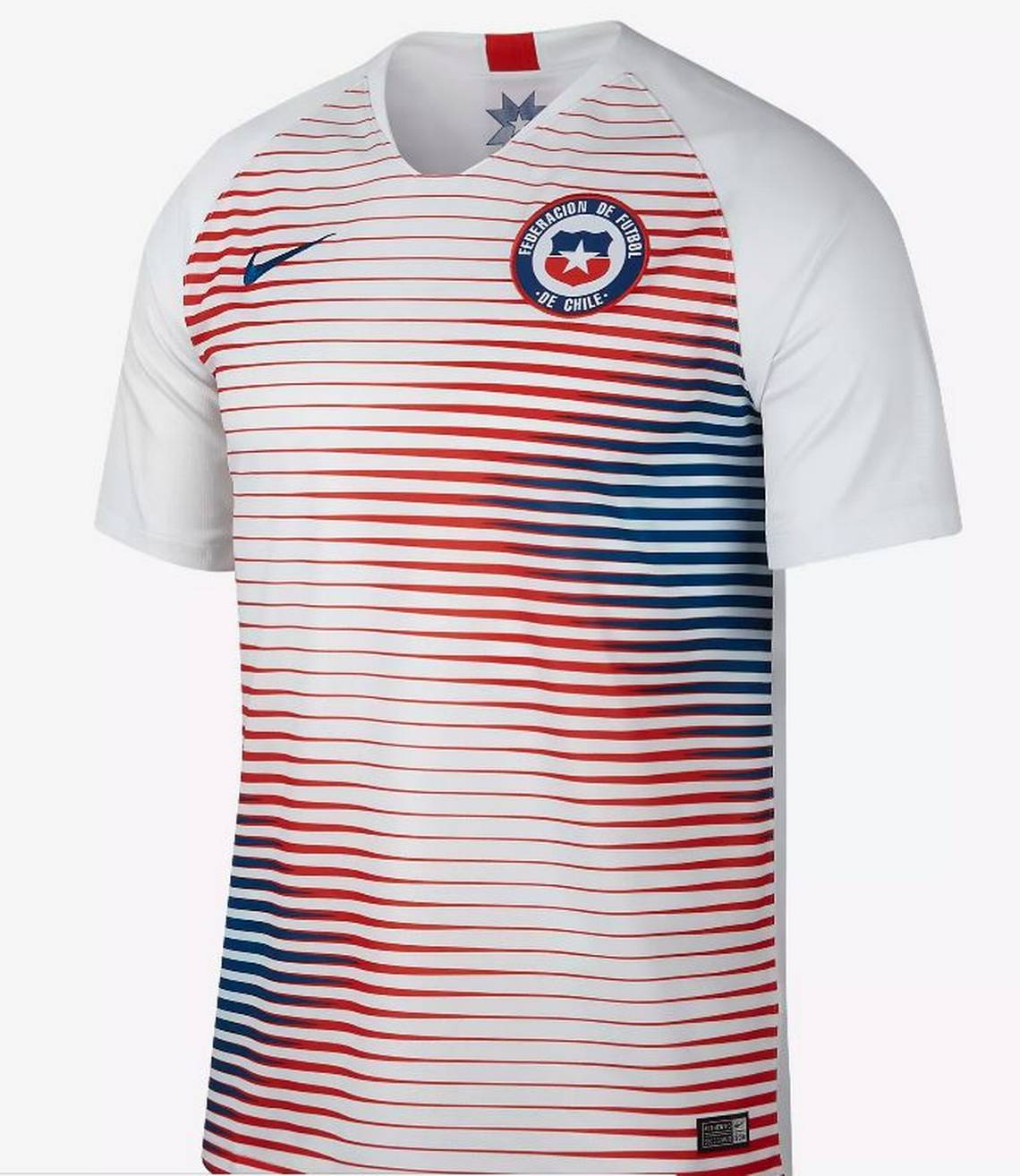 Así será la camiseta de entrenamiento de la Selección chilena