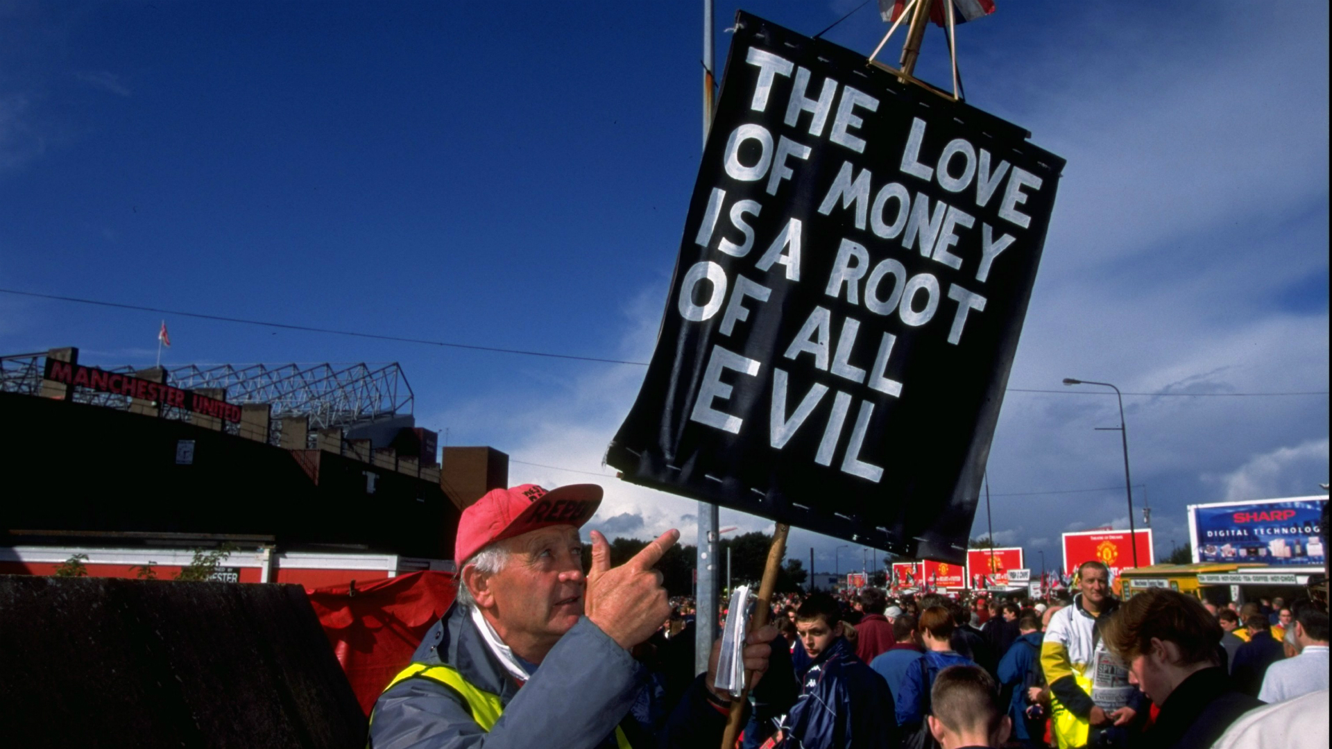 Manchester United Rupert Murdoch protest