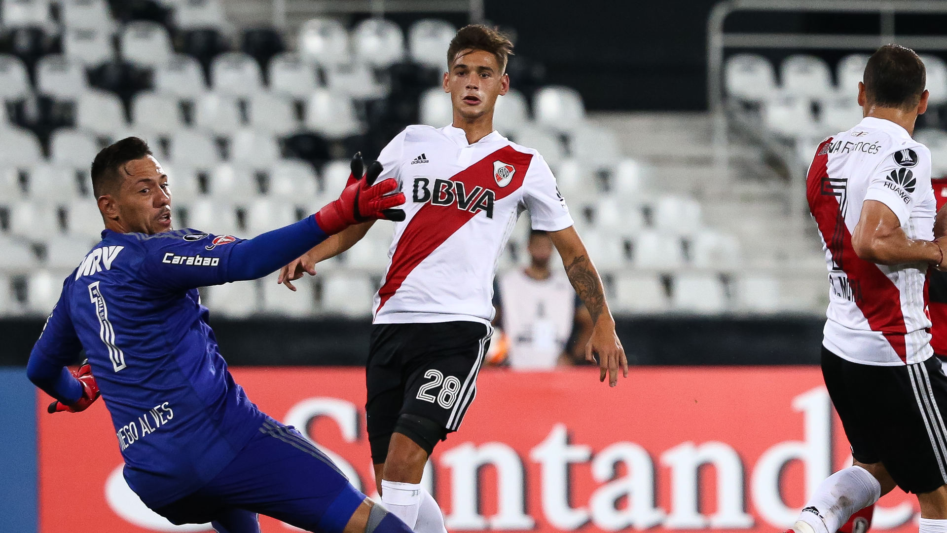Diego Alves Rodrigo Mora Flamengo River Plate 28022018 Copa Libertadores