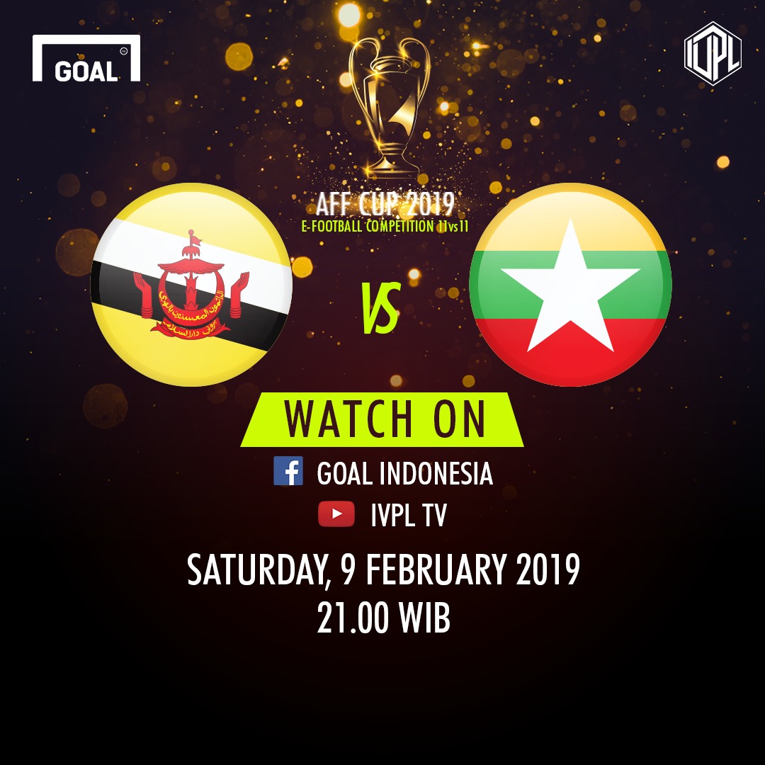 Jadwal Brunei - Myanmar Virtual Pro AFF Cup 2019