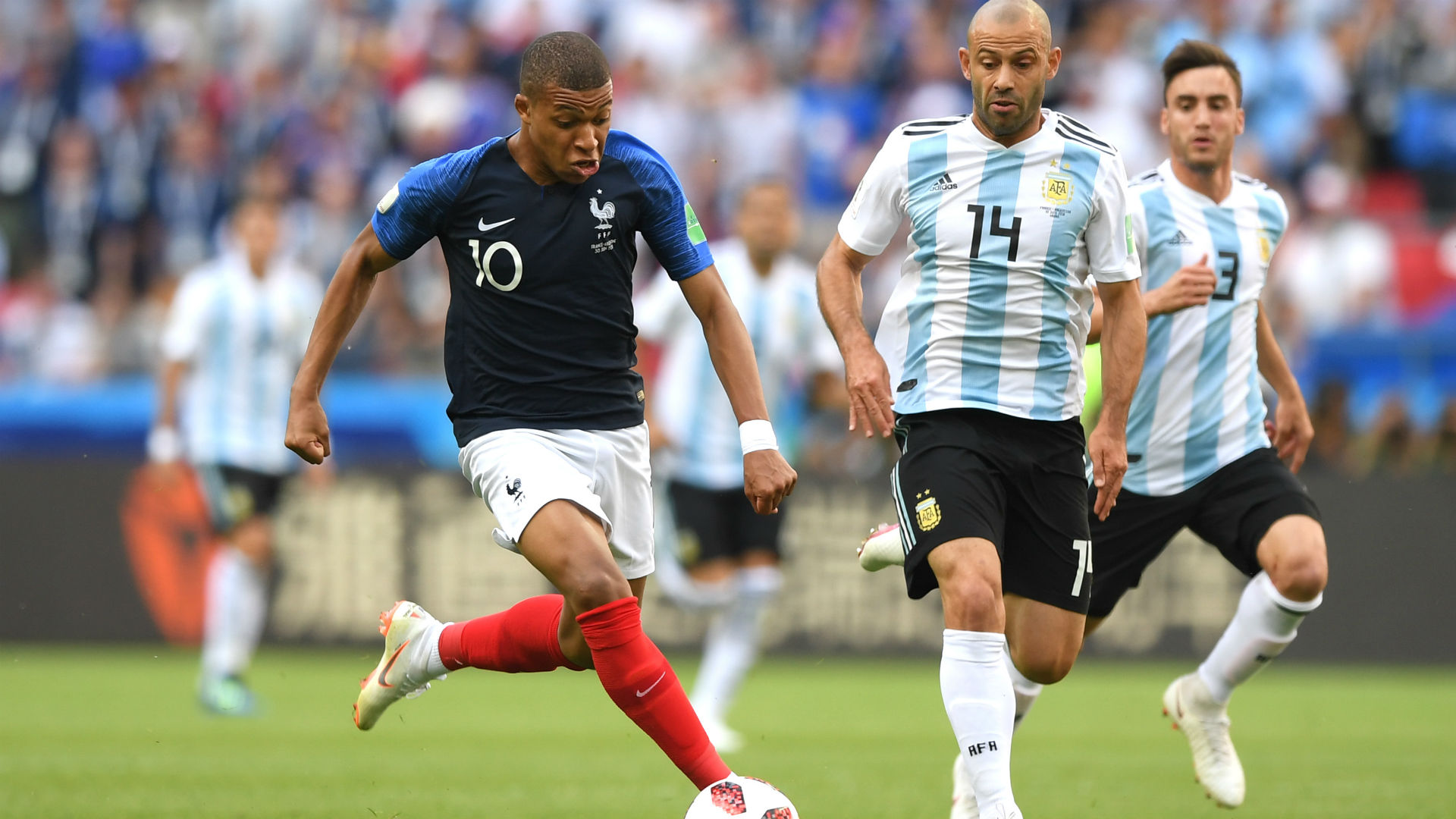  Mbappe Mascherano Argentina France France World Cup 2018 30062018 