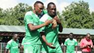 Jacques Tuyisenge and Meddie Kagere of Gor Mahia v Wazito FC.