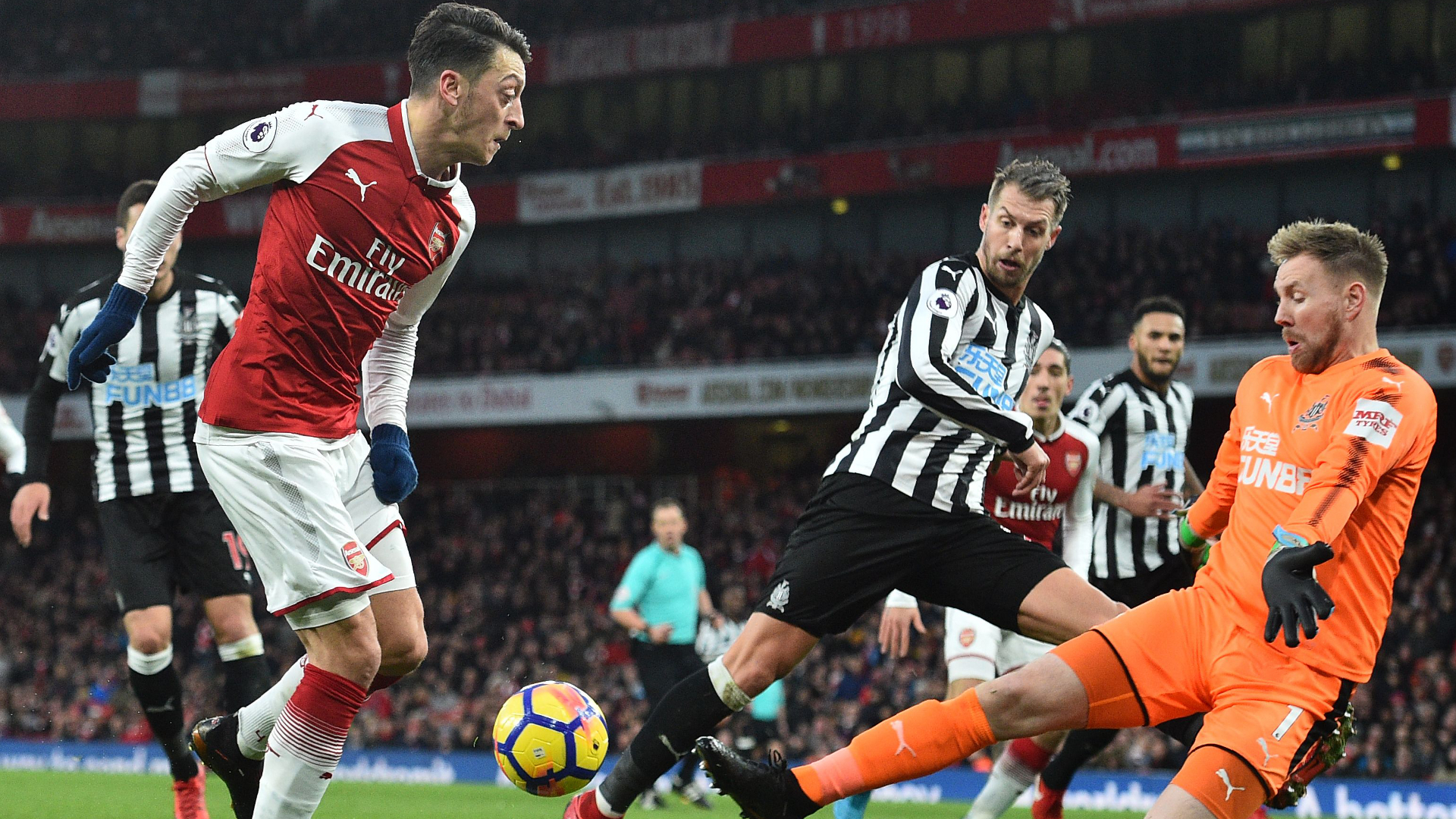 Image result for ozil newcastle goal