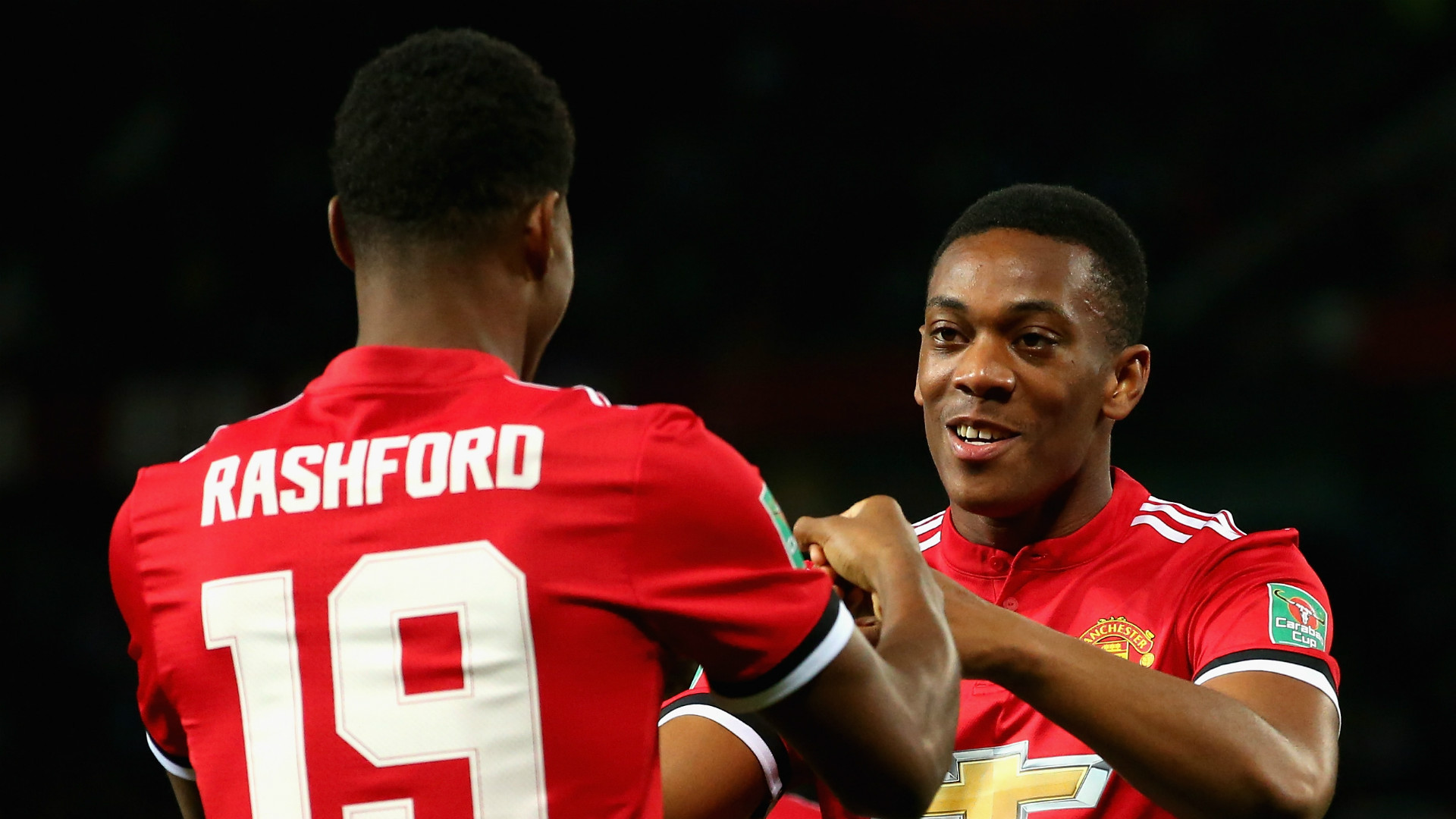 Image result for marcus rashford with martial