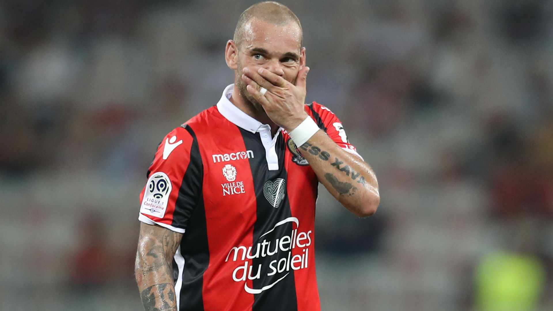 Wesley Sneijder Nice Guingamp Ligue 1 19082017