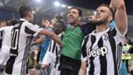 Gigi Buffon Juventus celebrating Scudetto