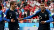 Antoine Griezmann Kylian Mbappe France Peru World Cup 2018