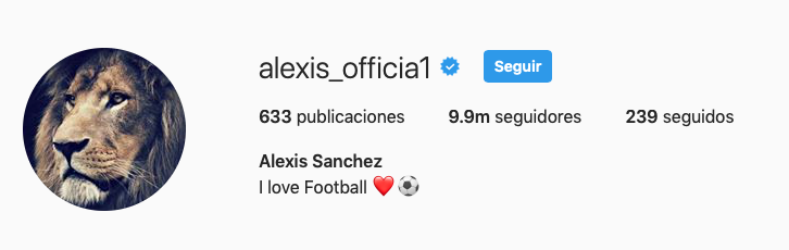 Alexis Sánchez Manchester United Instagram