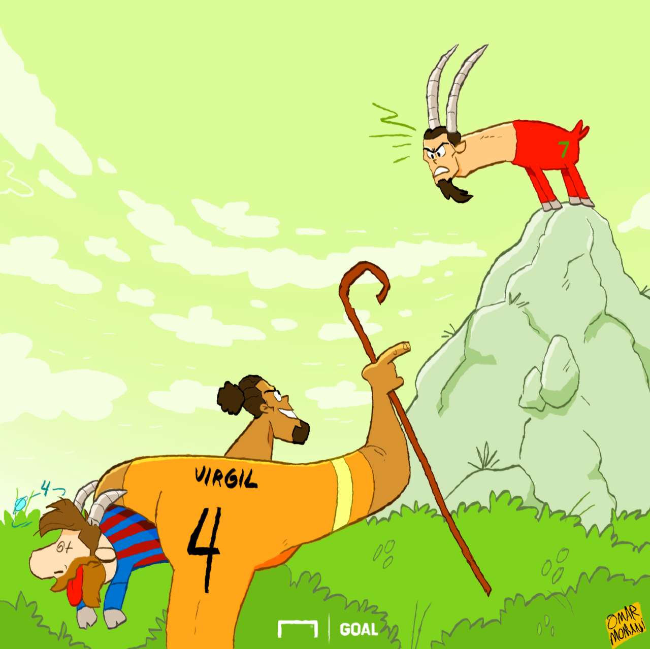 Goal's Cartoon Corner the best football sketches from Omar Momani