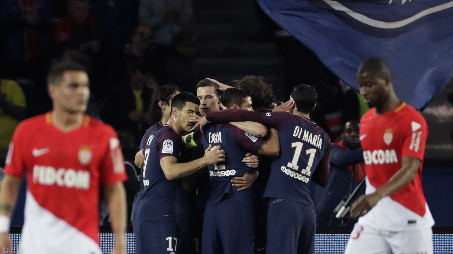PSG celebration against Monaco