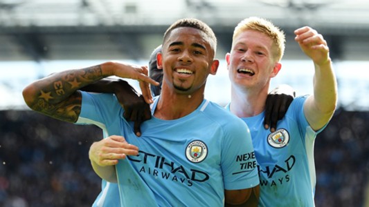 Kevin De Bruyne Gabriel Jesus Manchester City