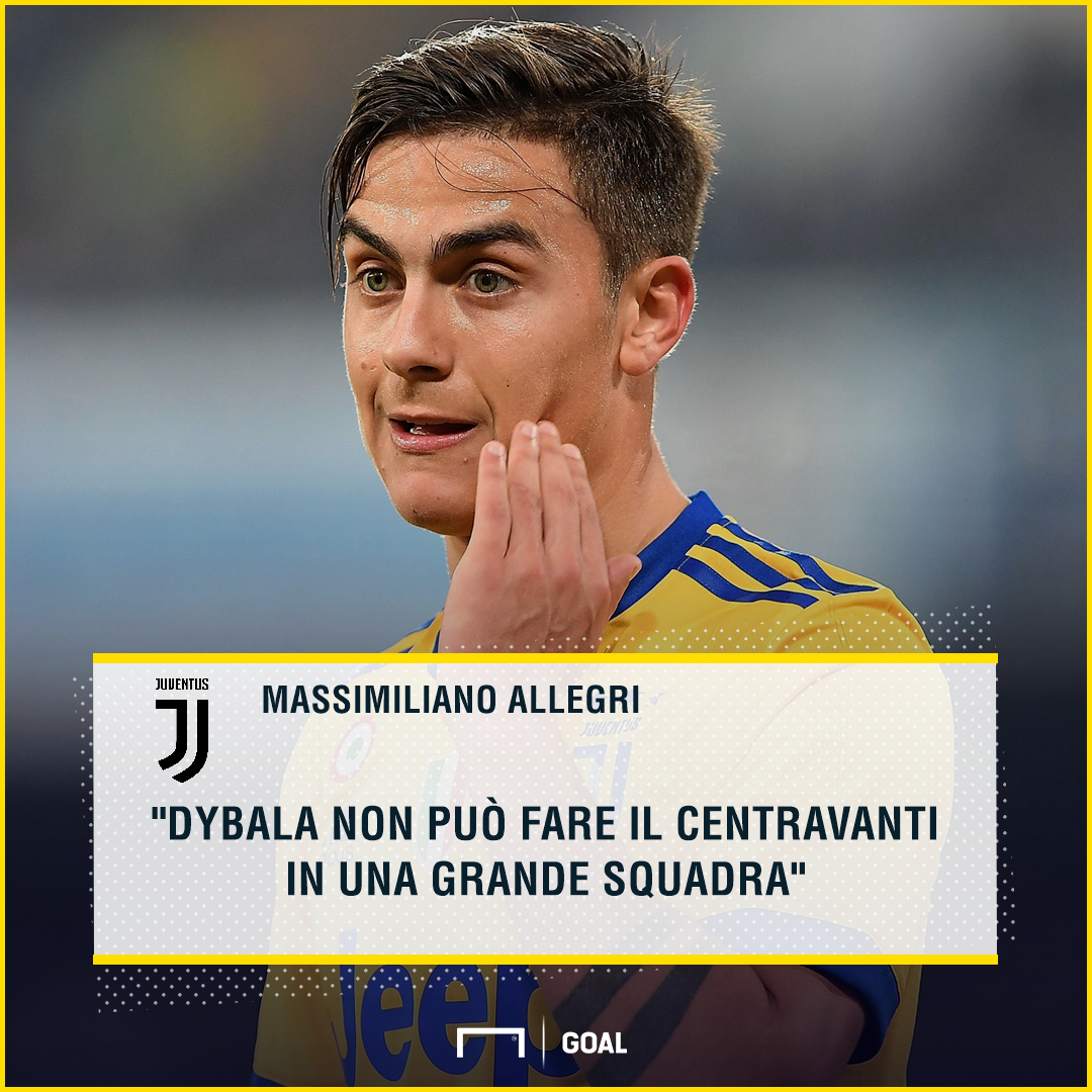 Allegri scarta l'opzione Dybala centravanti: Allegri scarta l'opzione Dybala centravanti: