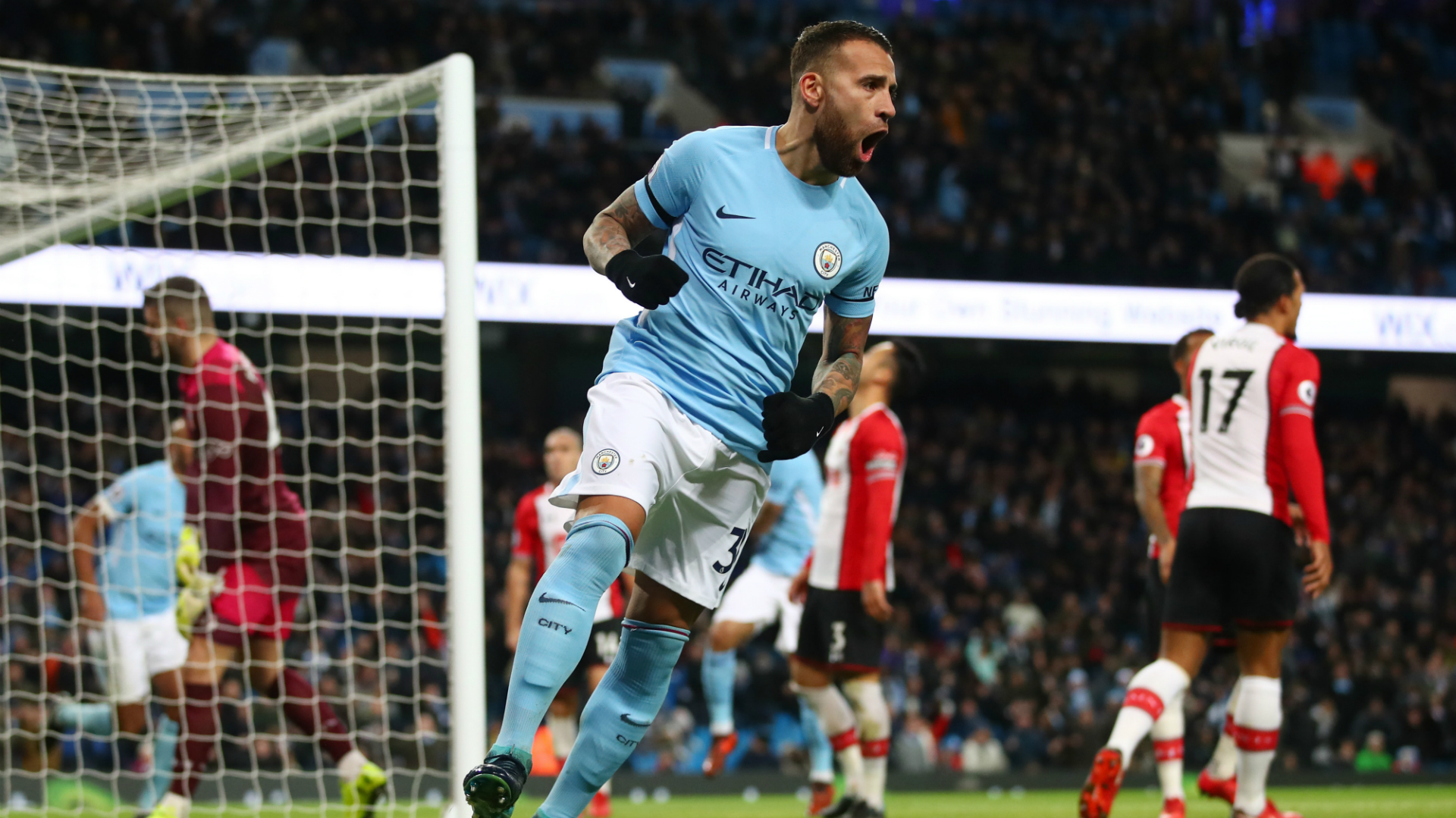 Nicolas Otamendi Manchester City Southampton