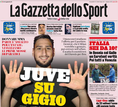 Gazzetta dello Sport cover