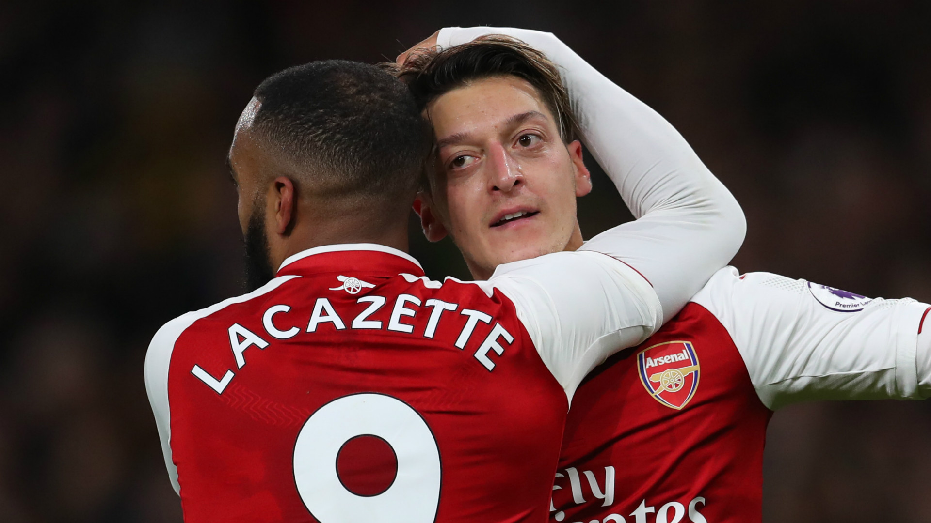 Alexandre Lacazette Mesut Ozil Arsenal