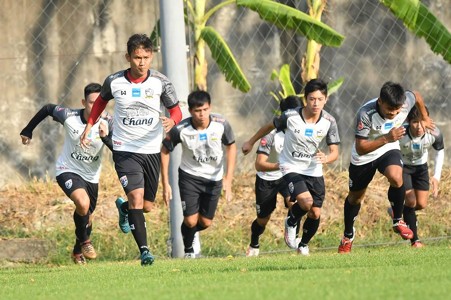 ผลการค้นหารูปภาพสำหรับ !"ช้างศึกU23"ซ้อมครั้งสุดท้ายที่ไทย