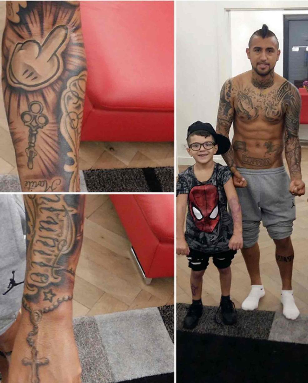 La Historia De Los Tatuajes De Arturo Vidal Goalcom