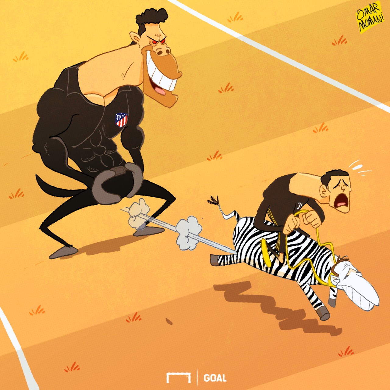 Goal's Cartoon Corner the best football sketches from Omar Momani