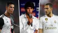 Cristiano Ronaldo, Joao Felix, Eden Hazard