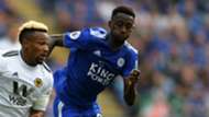 Adama Traore, Wilfred Ndidi - Leicester City v Wolverhampton Wanderers - Premier League