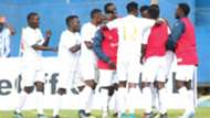 AFC Leopards players celebrate v Nakumatt.