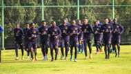 Kaizer Chiefs players at training
