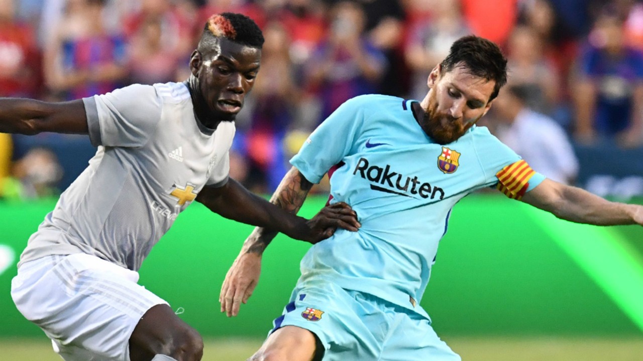 Image result for Pogba to Barcelona rumours fuelled as Man Utd star meets Messi in Dubai