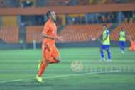 Felda United's Norshahrul Idlan Talaha celebrates his goal against PKNS 21/1/2017