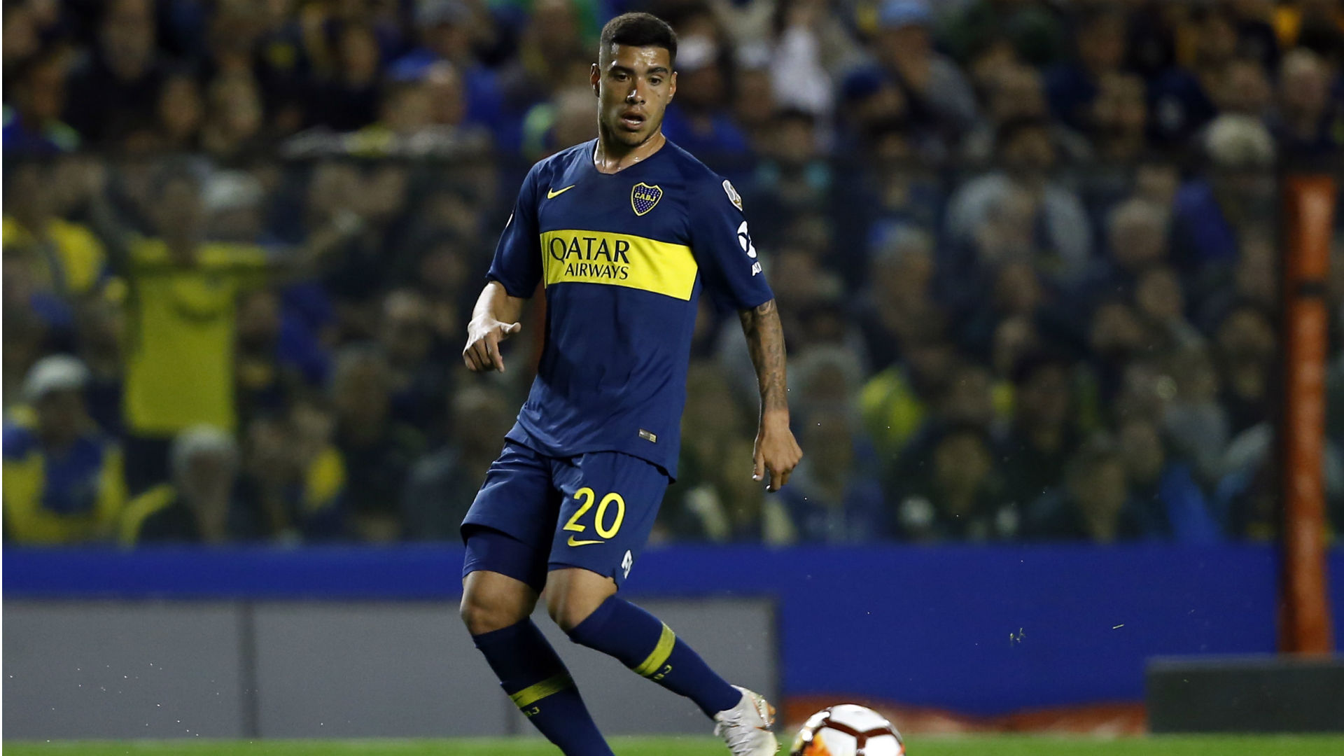 Lucas Olaza con Boca Juniors (Foto: Goal).