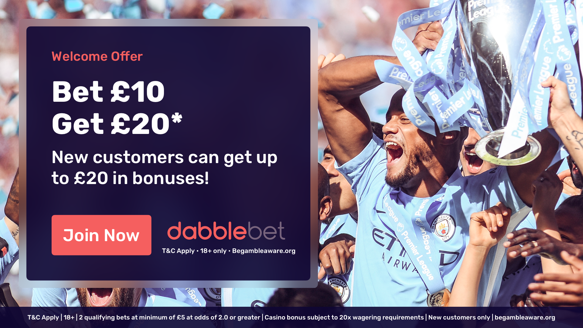 dabblebet new customer offer in article