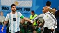 Lionel Messi Jorge Sampaoli Argentina World Cup 2018