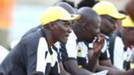 Tusker head coach George Nsimbe following the proceedings