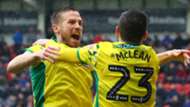Norwich City celebrate 2018-19