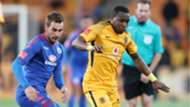 Bradley Grobler and George Maluleka - Kaizer Chiefs v SuperSport United