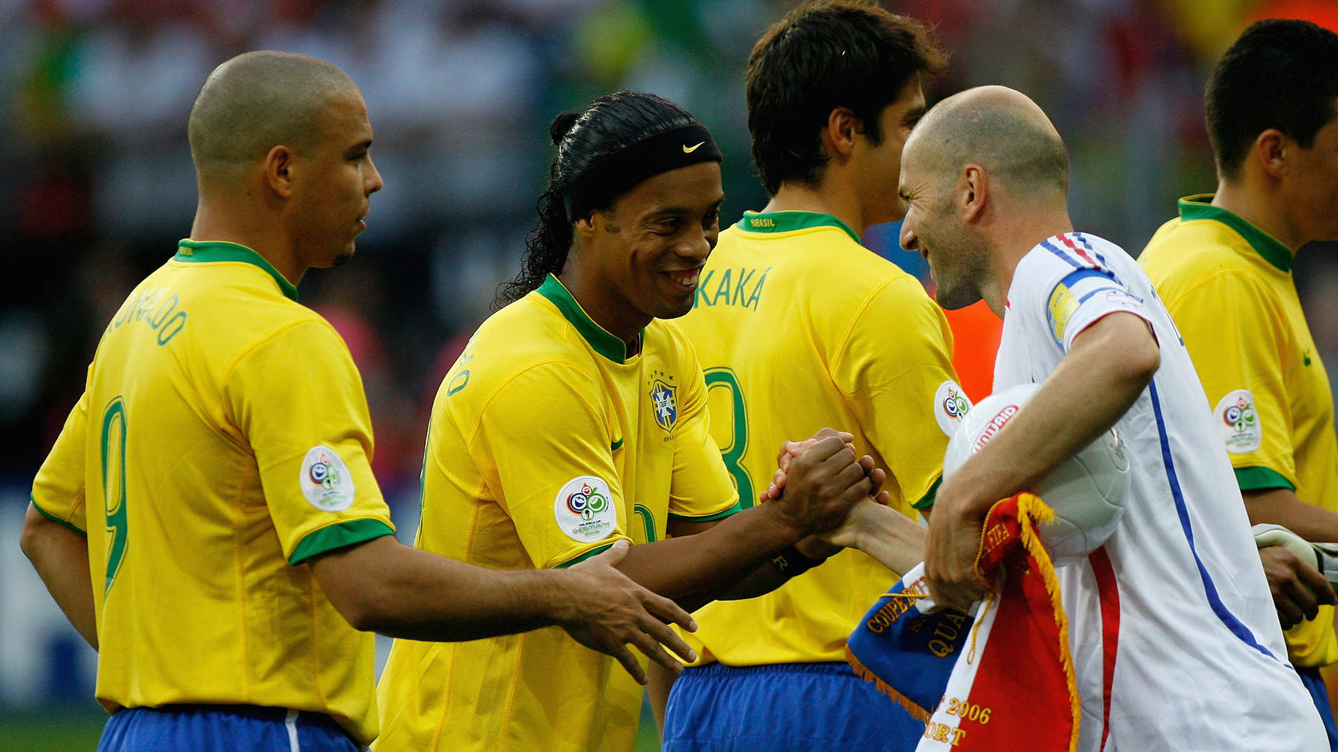 Zidane Ronaldo Nazario Ronaldinho Brazil France World Cup 2006 01072006