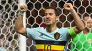 Eden Hazard celebrates against Hungary