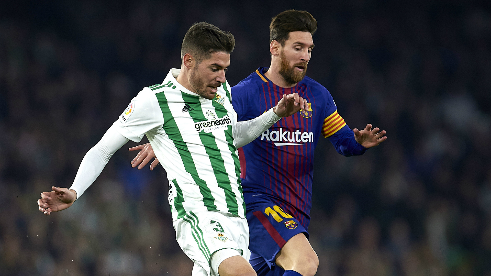 Lionel Messi Javi Garcia Barcelona Real Betis