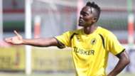 Tusker player reacts.