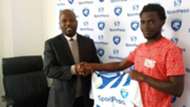 Oscar Igaida of AFC Leopards and Eugine Mukangula.j
