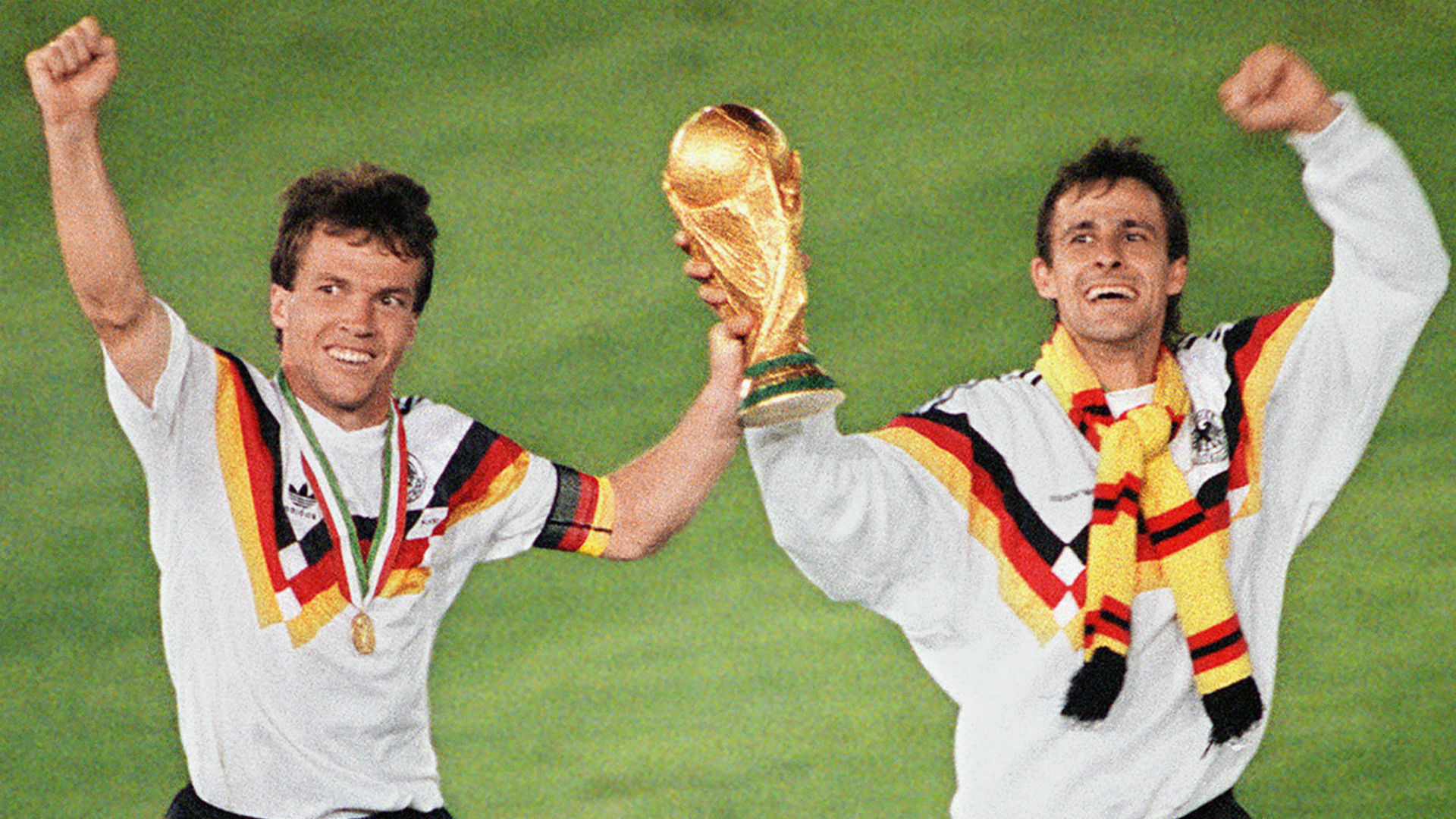 تاريخ كأس العالم | جميع أبطال وهدافي المونديال  Lothar-matthaus-pierre-littbarski-germany-1990_1epm3lr1pxpjq16dgglmroo7sb